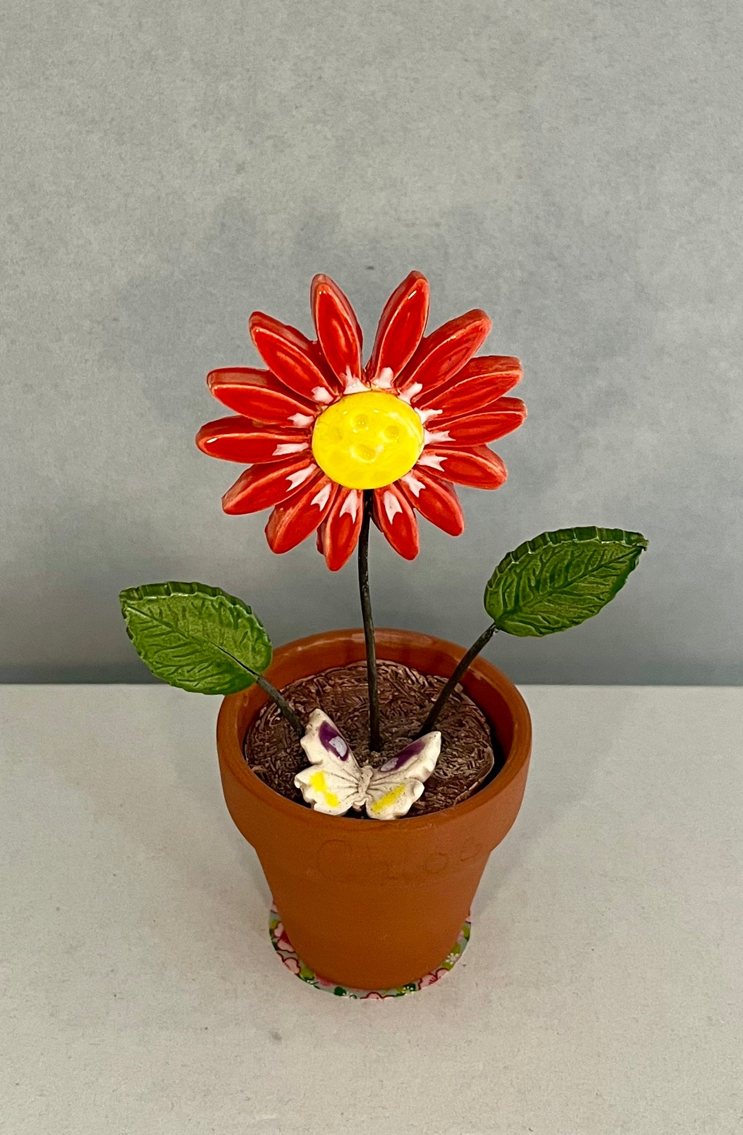 Ceramic Flower Pot Flower