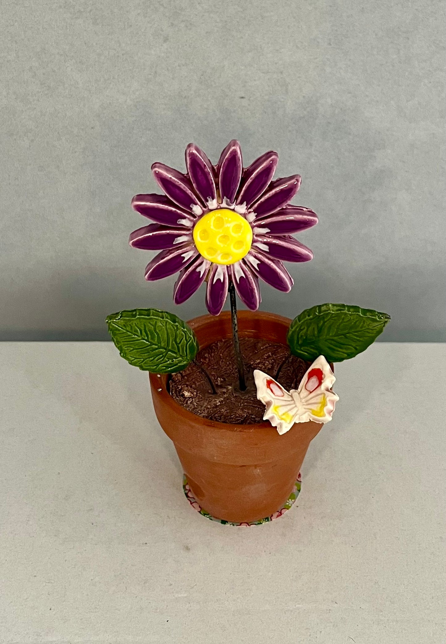 Ceramic Flower Pot Flower