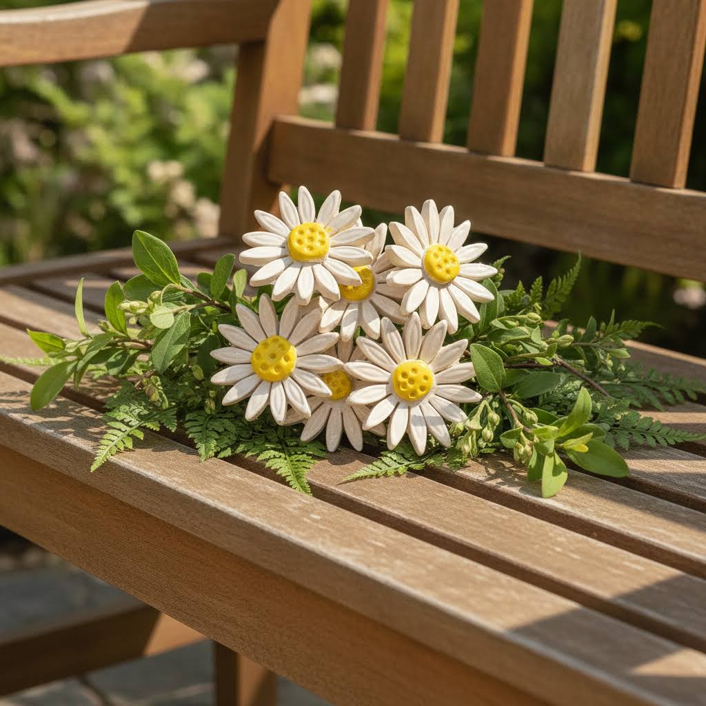 Ceramic Daisy Style Flower